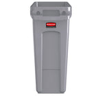 Rubbermaid Slim Jim Vented Waste Container - Grey - 16 Gal 60L-Waste container