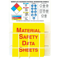 Accuform Signs Haz-Mat Basket Style Centre Boards, English, Binders Included-Binders Included/Not Included Included