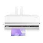 Fellowes Jupiter 125 Laminator-AutoSense system detects pouch thickness and self-adjusts to the optimal laminating setting