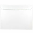 JAM Paper 10" x 13" Booklet Catalog Envelopes with Peel & Seal Closure - White - 25 Pack-Colour: White