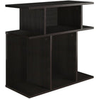 Monarch Specialties 2474 Accent Table - 24"H/Espresso-7 open concept display shelves to place books and decorative objects