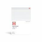TRU RED Wide Ruled Notepad - 8.5" x 11.75" - White - 50 Sheets/Pad - 12 Pack-Sheet size: 8.5" x 11.75"