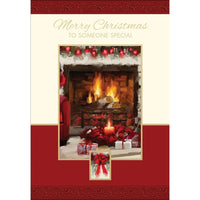 Someone Special, Fireplace, 18 Pack-Printed on premium coated card stock