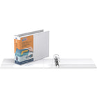 QuickFit Heavy Duty Landscape 8.5" x 11" Spreadsheet Binder - Round Ring - 2" - White - 4 Pack-2"