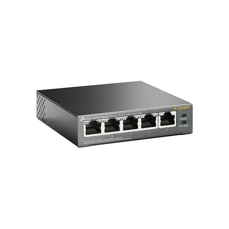 TP-Link 5-Port Gigabit Desktop Switch with 4-Port PoE (TL-SG1005P