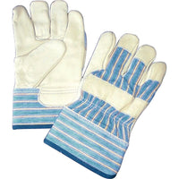 Gants Laurentide, Lined Gloves, One Size, Grain Cowhide Palm, Cotton Fleece Inner Lining - 12 Pack-Cuff Material: Rubberized