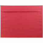 JAM Paper 9" x 12" Booklet Catalog Coloured Envelopes - Red Recycled - 250 Pack -Colour: Brite Hue Christmas Red