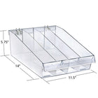 Azar Divider Bins, 11.5" x 14" x 5.75", 4 Pack (556134)-Dividers are sold separately (Item# 2879658)