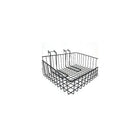Wamaco Slanted Slatwall/Gridwall Wire Basket - 15"W x 12"D x 5"H - 2 Pack - Black - 2 Pack-Size: 15"W x 12"D x 5"H