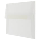 JAM Paper A9 Invitation Envelopes, 5.75 x 8.75, Clear Translucent Vellum, 100 Pack (900964615g)-Size: A9 (5 3/4" x 8 3/4")