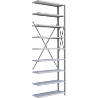 Metalware RK400 Boltless Shelving Unit, 9-Shelves, 36" x 12" x 100", Light Grey-Adjustable shelving system that provides high strength, yet economical storage capacity for your needs
