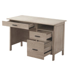 Homenations Barrington Writing Desk-File Drawer holds legal and letter size files