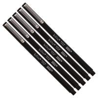 Marvy Uchida Ultra Fine Felt-Tip Pen - Black - 5 Pack-Colour: Black