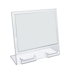 Azar Displays Slanted Sign Holder, 2 Pack (252075)-Clear Acrylic