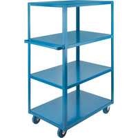 Kleton Heavy-Duty Shelf Cart, Overall Width: 24", Cart Material: Steel, Overall Depth: 36"-No. of Shelves: 4