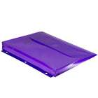 JAM Paper Plastic Binder Envelopes with Hook & Loop Closure, 3 Hole Punch, 9.5 x 1.25 x 11.5, Assorted, 6 Pack (218VB1ASSTD)-A perfect way to stay organized for your classes, at the office, at home, or even on the go!