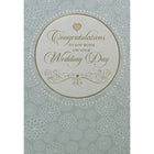 Rosedale 5-1/2" x 8" Congratulations To You Both On Your Wedding Day Greeting Cards And Envelopes, 12 Pack (18030)-Printed on premium uncoated card stock