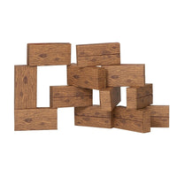 Smart Monkey Giant Timber Building Block Set, 16/Set-Set can be used with other Image Brick giant building block sets for really giant fun