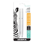 Zebra bLen Retractable Gel Pen – Black Ink – White Barrel – 2 Pack-Black Ink, White Barrel