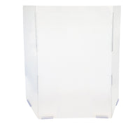 Eddie's Plexiglass 3 Panel Sneeze Guard - 24"W X 36"H X 12"D - Clear-Clear Acrylic Plexiglass Protective Barrier/Shield (Cashier Sneeze Guard)