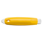 OLFA SK-9 Semi-Automatic Self-Retracting Safety Knife with Tape Splitter - Yellow-Yellow ABS plastic handle with stainless-steel support channel