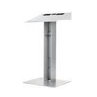 Urbann Y55 Lectern No Wheels - Whisky Wood, Aluminum Grey-Colour: Light grey