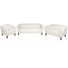 Flash Furniture HERCULES Imperial Series Reception Set - Ivory LeatherSoft-Contemporary Reception Set