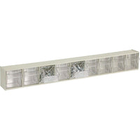 Quantum Storage Systems 9-Drawer Tip-Out Bins Modular Storage System - 23-5/8"W x 2-1/2"D x 3-1/8"H - 2 Pack-No. of Bin Compartments 9
