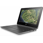 HP Chromebook X360 11.6" 2-in-1 Touch Refurbished Laptop - Intel Celeron N4000 - 32 GB EMMC - 4 GB RAM - Chrome OS - Grey-Compact and Portable: The 11.6" HD touchscreen display with resolution 1366 x 768 and lightweight design make this Chromebook ideal for on-the-go use