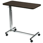 Drive Medical Non Tilt Top Overbed Table, Chrome-Table top can be raised or lowered in infinite positions between 28"- 45"