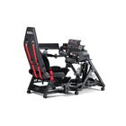 Next Level Racing Flight Seat Pro - Black-Flight Plates compatible with a wide range of throttles and HOTAS peripherals