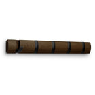 Umbra Flip Wall 5 Hook, Black/Walnut-Dimensions: 20 x 3 x 1"