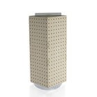 Azar Displays 20" x 8" x 8" 4-Sided Interlocking Pegboard Display, Almond (703385-ALM)-Dimensions: 20"H x 8"W x 8"D