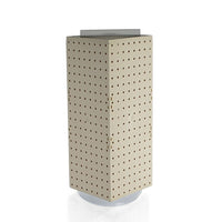 Azar Displays 20" x 8" x 8" 4-Sided Interlocking Pegboard Display, Almond (703385-ALM)-Dimensions: 20"H x 8"W x 8"D