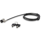 StarTech Keyed Cable Lock with Push-to-Lock Button for Laptops-No need to remember a combination - includes two identical keys