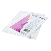Charles Leonard Vinyl Pencil Pouch, Clear, 24 Pack (CHL76380)-Clear plastic construction allows easy viewing of contents