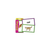 Trend Enterprises Rhyming Pocket Flash Cards, Grades Kindergarten - 2 (T-23026)-Dimensions: 3 1/8" x 5 1/4"