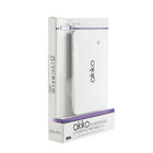 Akiko 9000Mah Dual Port External Battery Charger, 5" x 3", White-Dual USB output: Charge two smartphones or an iPad at full speed (USB Output 1: 5V 2.1A, USB Output 2: 5V 1.5A); advanced power lock technology with standby time of up to 6 months once fully charged Three LED lights work as charge indicators to show battery level or charging status -Convenient built in dual-LED flashlight provides light when you need it