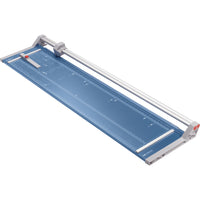 Dahle 558 51-1/8" Professional Rolling Paper Trimmer-Blade is encased in a protective housing for safety