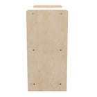 Flash Furniture Bright Beginnings Commercial Grade 3 Section Modular Wooden Classroom Open Storage Unit, Kid Friendly - Natural-Reachable Height Ideal for Toddler through Early Elementary