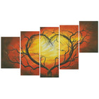 Designart Red St Valentines Canvas Art, (PT609-373)-Print