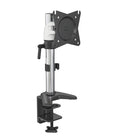 ShoppingAll Single Vertical Monitor Desk Stand-Hold one 15"-32" monitor, The arm holds up to 17.6lb/8kg monitor with 75mm x75mm or 100mm x 100mm VESA mounting hole