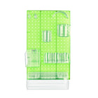 Azar 10-Piece Pegboard Wall Organizer Kit with One Panel and Accessory Assortment - Green-Sold in Multiples of: 1