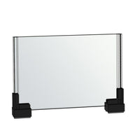 Azar Two-Sided Large Acrylic Sign Holder With Magnetic Boots, 11" x 8.5", 2 Pack (109904)-Sign Holder