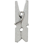 JAM Paper Wood Clothing Pin Clips, Small 7/8, Silver, 5 Packs of 50, 250 Total (230726887g)-5