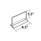 Azar Displays 5.5" x 8.5" Horizontal Top Load Acrylic Sign Holder, Clear, 10 Pack (142704)-Cards can be inserted back to back for easy viewing