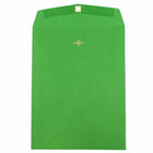 JAM Paper 10" x 13" Open End Catalog Coloured Envelopes with Clasp Closure - Green Recycled - 50 Pack-Green Envelope