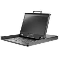 StarTech 17" HD Rackmount KVM Console, 1 Port (RKCONS17HD)-Save money and reduce hassle with a cost-effective rack-mount LCD console
