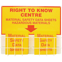 Right-To-Know Basket Style Centre Boards, 30"-Legend - MSDS
