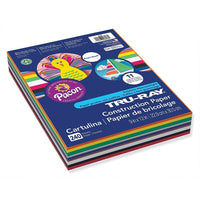 Pacon Tru-Ray Sulphite Construction Paper - 9" x 12" - Assorted Colours - 240 Sheets-Assorted Colours Sulphite Construction Paper